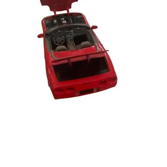 WELLY 1999 Red Chevrolet CORVETTE Convertible #2111 Model Car 1:18 - Picture 9 of 9